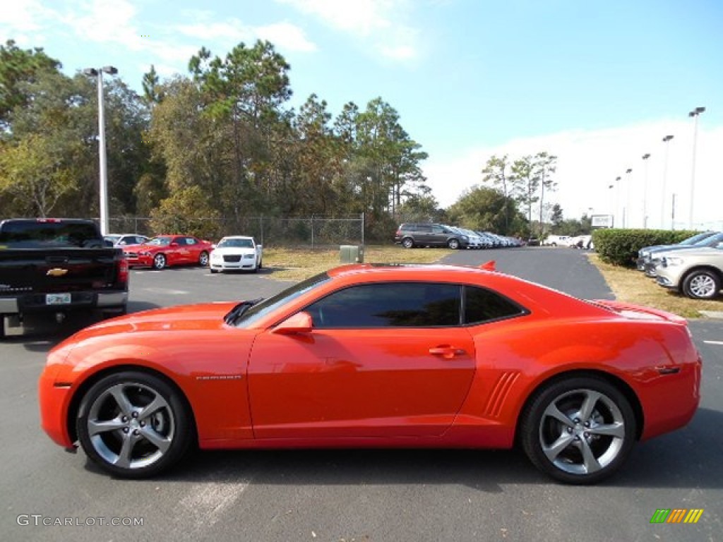 Inferno Orange Metallic 2013 Chevrolet Camaro LT/RS Coupe Exterior Photo #99162304