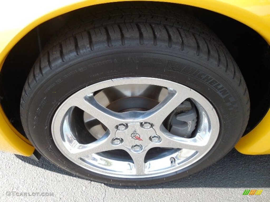 2002 Corvette Coupe - Millenium Yellow / Black photo #13