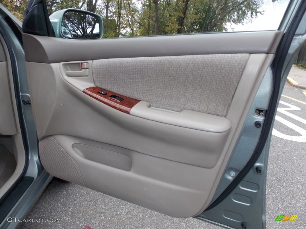 2004 Toyota Corolla LE Pebble Beige Door Panel Photo #99164689