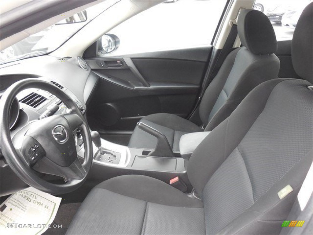 2011 MAZDA3 i Sport 4 Door - Crystal White Pearl Mica / Black photo #13