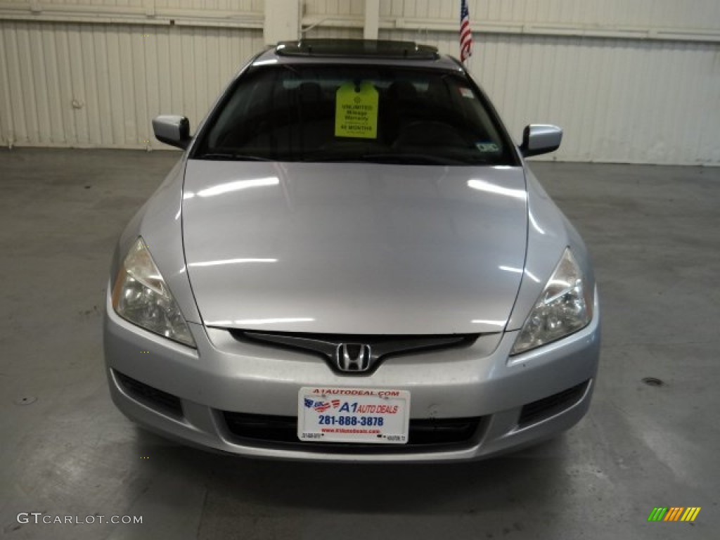 2003 Accord EX V6 Coupe - Satin Silver Metallic / Black photo #2