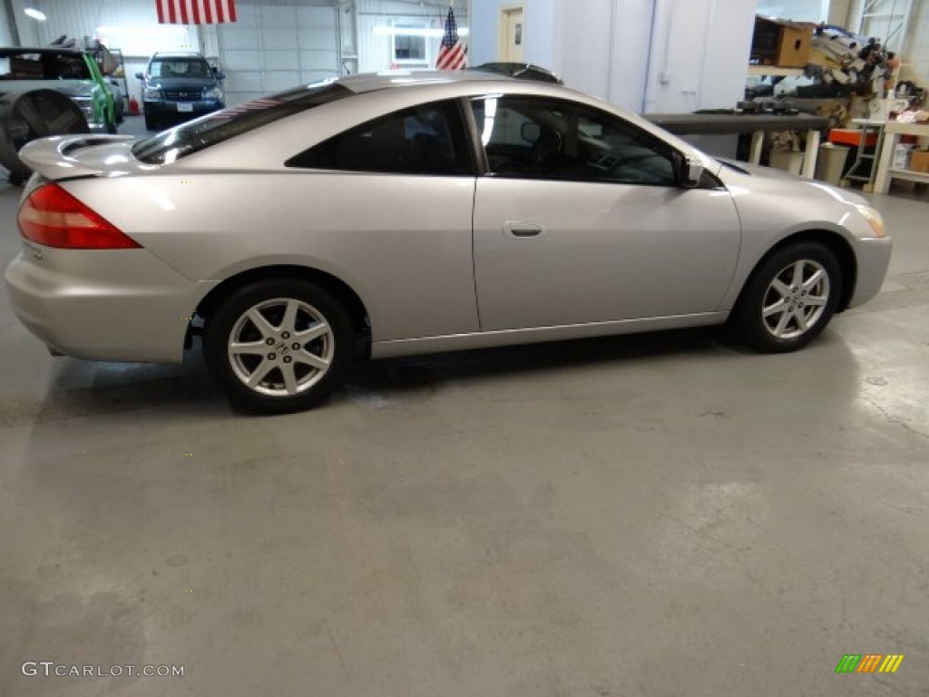 2003 Accord EX V6 Coupe - Satin Silver Metallic / Black photo #4
