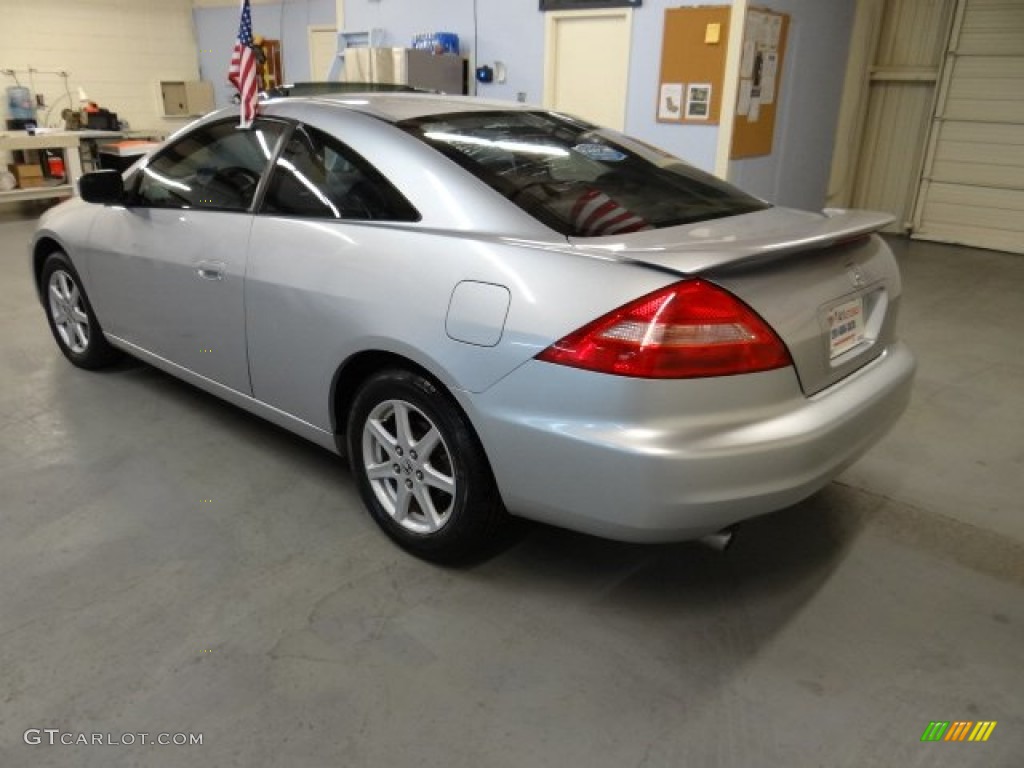 2003 Accord EX V6 Coupe - Satin Silver Metallic / Black photo #6