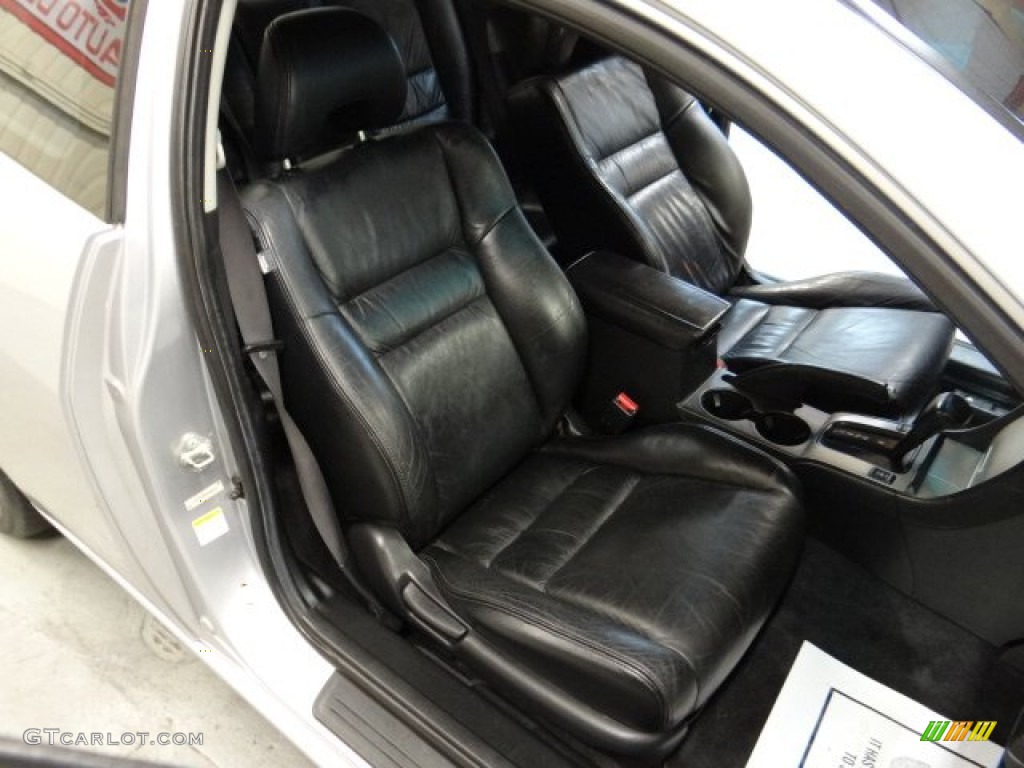 2003 Accord EX V6 Coupe - Satin Silver Metallic / Black photo #12