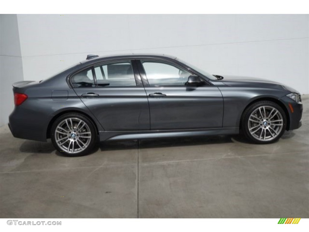 2015 3 Series 335i Sedan - Mineral Grey Metallic / Black photo #2