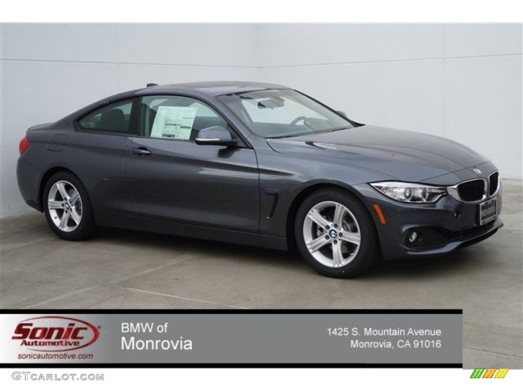 2015 4 Series 428i Coupe - Mineral Grey Metallic / Black photo #1