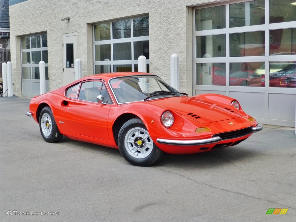 Rosso Dino 1972 Ferrari Dino 246 GT Exterior Photo #99171250