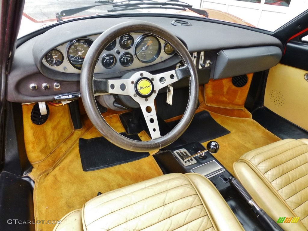 Sand Interior 1972 Ferrari Dino 246 GT Photo #99171553