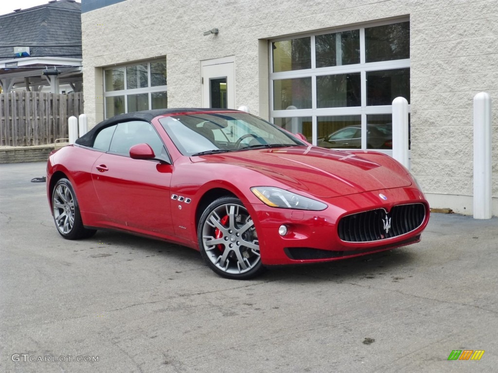 Rosso Trionfale (Red) 2015 Maserati GranTurismo Convertible GrandCabrio Exterior Photo #99171646