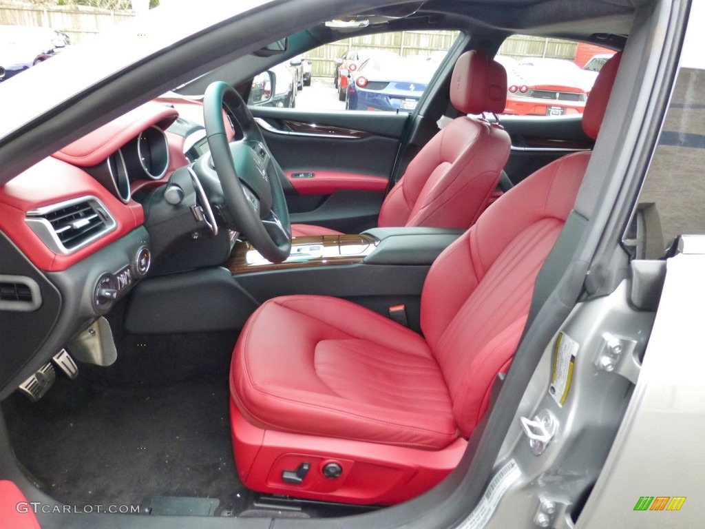 Nero/Rosso Interior 2015 Maserati Ghibli S Q4 Photo #99171997
