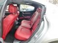2015 Maserati Ghibli Nero/Rosso Interior Rear Seat Photo