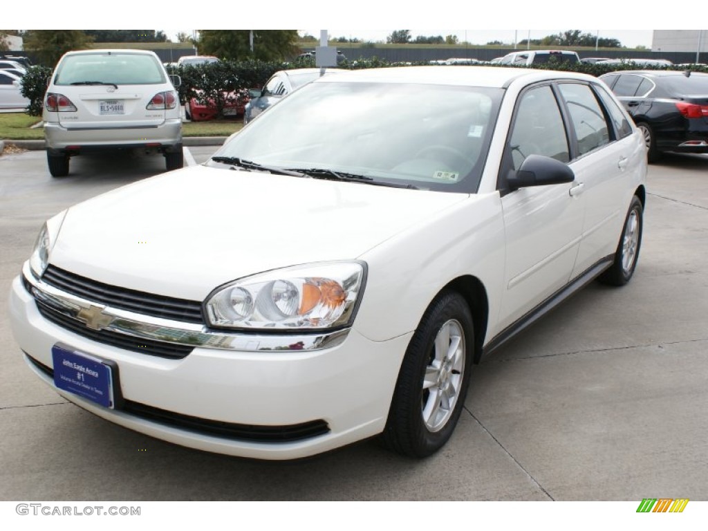 2005 Malibu Maxx LS Wagon - White / Neutral Beige photo #4