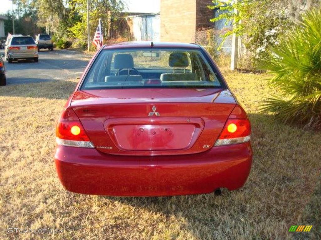 2005 Lancer ES - Rio Red Pearl / Gray photo #5