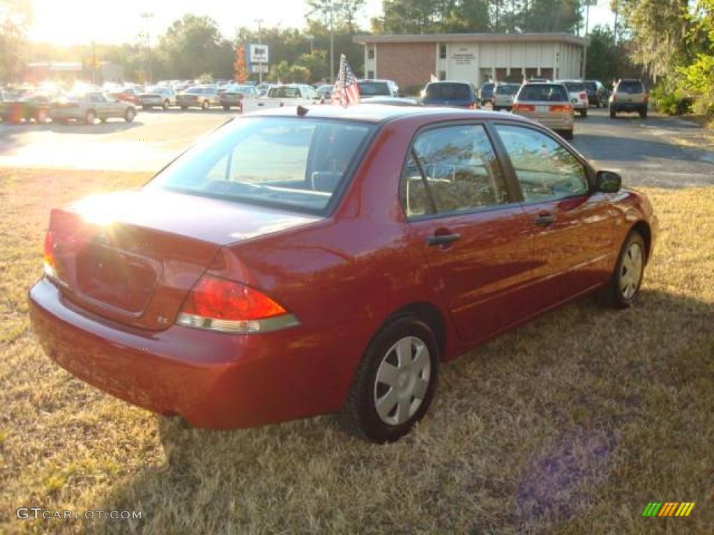 2005 Lancer ES - Rio Red Pearl / Gray photo #6