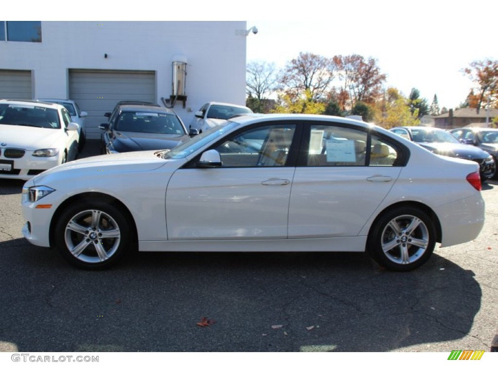 2014 3 Series 328i xDrive Sedan - Alpine White / Venetian Beige photo #5