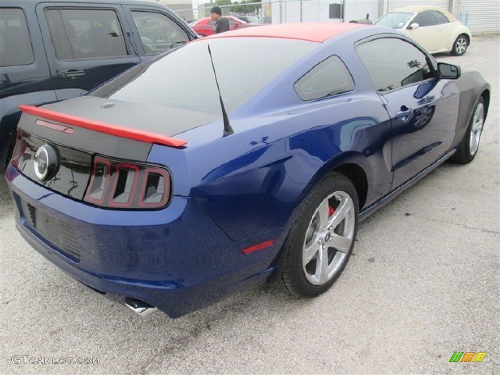 2014 Mustang GT Premium Coupe - Deep Impact Blue / Charcoal Black photo #2