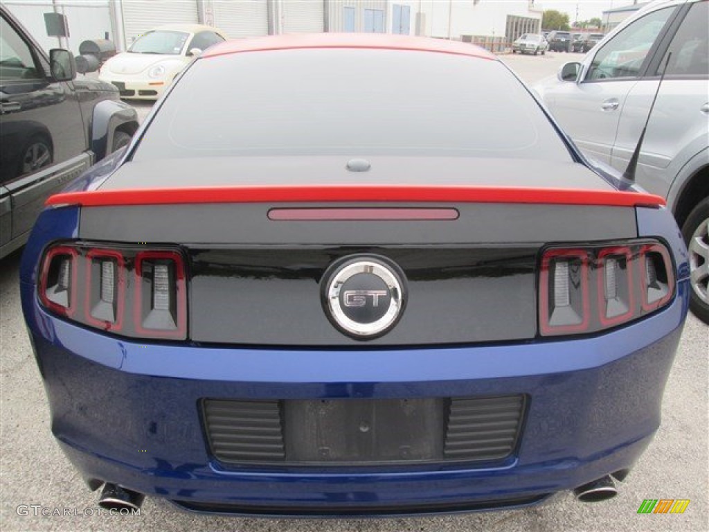 2014 Mustang GT Premium Coupe - Deep Impact Blue / Charcoal Black photo #4