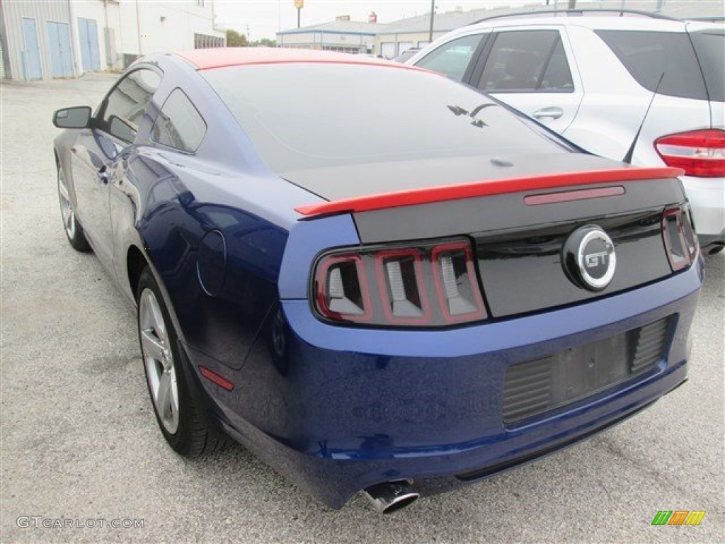 2014 Mustang GT Premium Coupe - Deep Impact Blue / Charcoal Black photo #5