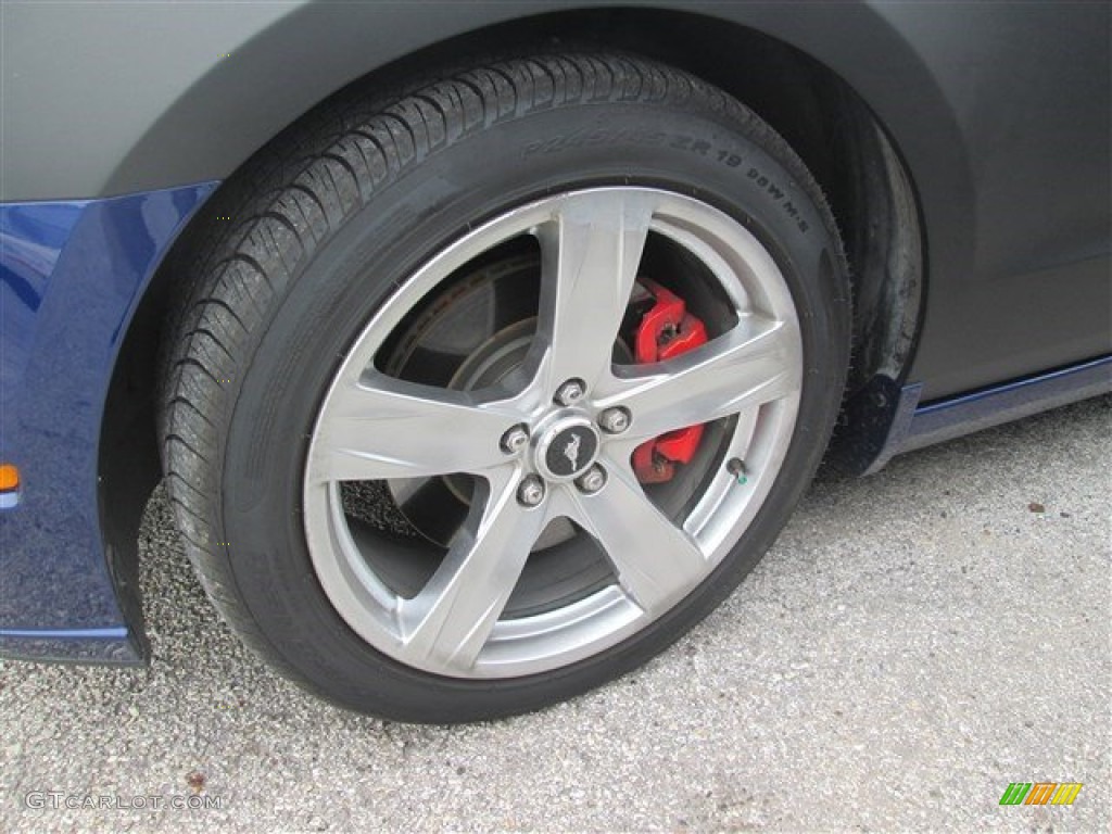2014 Mustang GT Premium Coupe - Deep Impact Blue / Charcoal Black photo #8