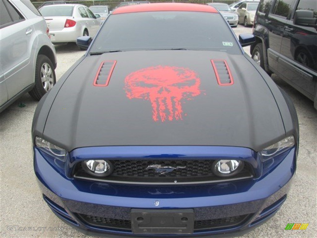 2014 Mustang GT Premium Coupe - Deep Impact Blue / Charcoal Black photo #10