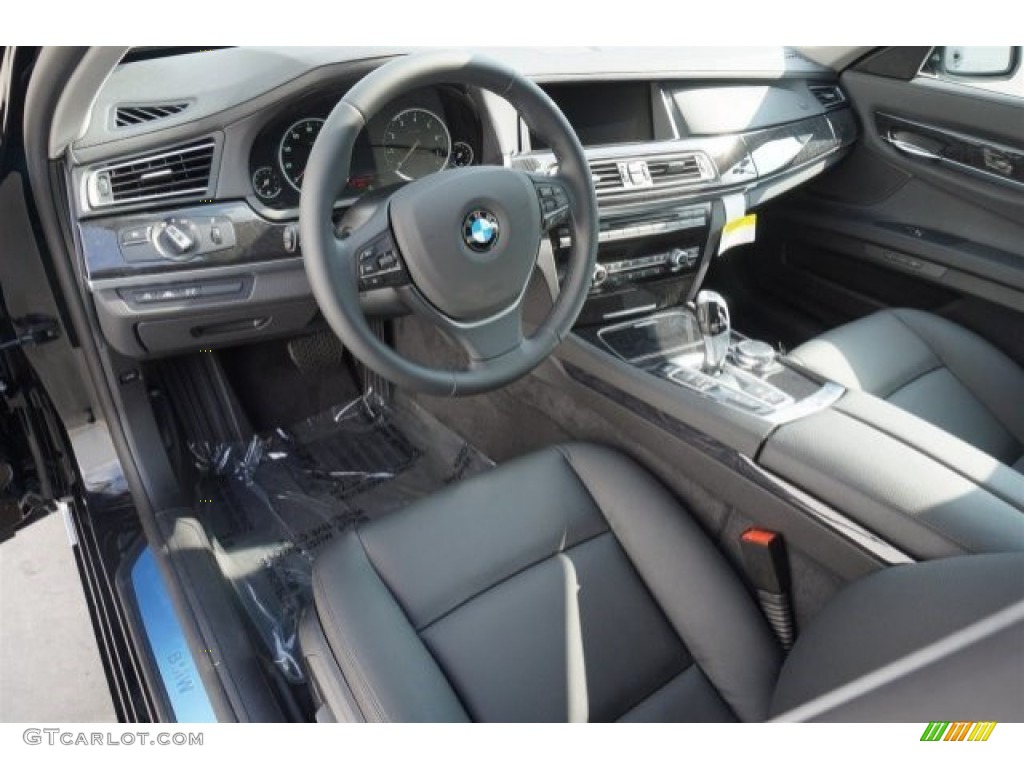 Black Interior 2015 BMW 7 Series 740i Sedan Photo #99174086