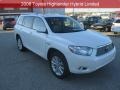 Blizzard White Pearl 2008 Toyota Highlander Hybrid Limited 4WD