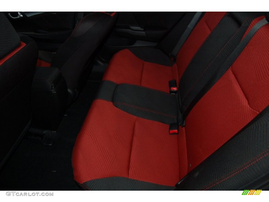 2015 Civic Si Coupe - Orange Fire Pearl / Si Black/Red photo #21