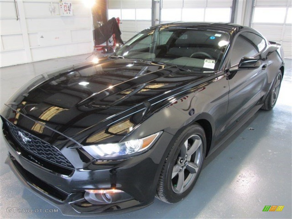 Black 2015 Ford Mustang V6 Coupe Exterior Photo #99177841