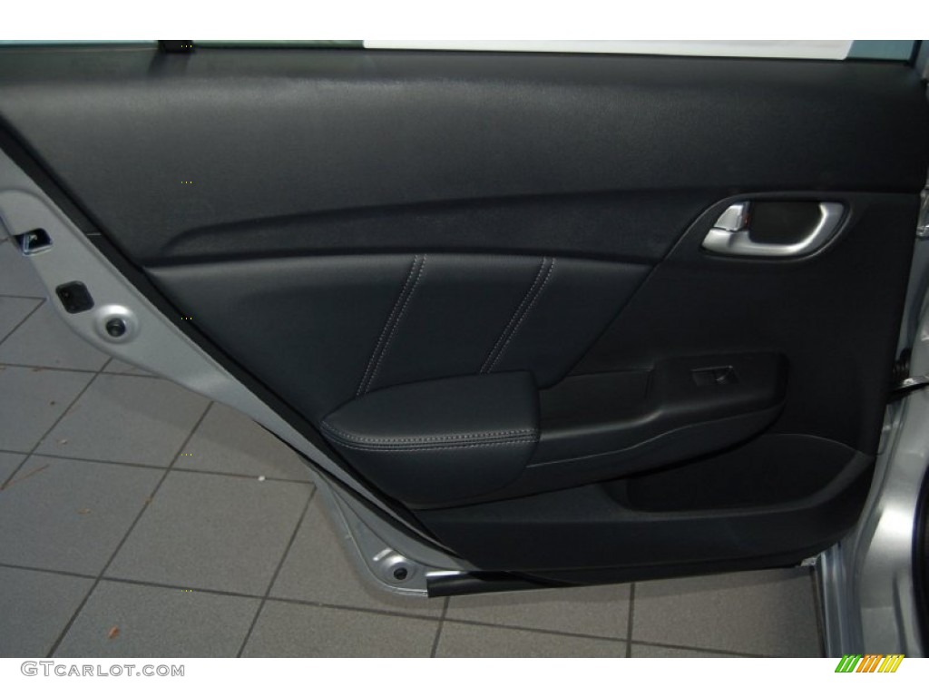 2015 Civic EX-L Sedan - Alabaster Silver Metallic / Black photo #11
