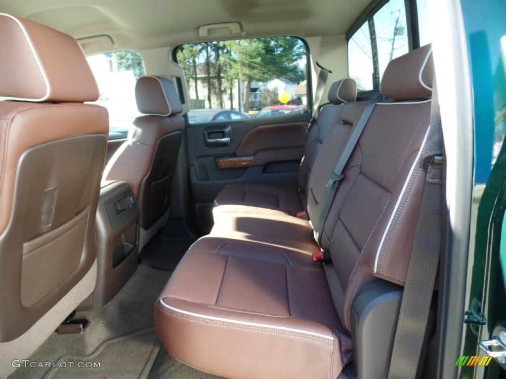 2015 Chevrolet Silverado 3500HD High Country Crew Cab Dual Rear Wheel 4x4 Rear Seat Photo #99178147