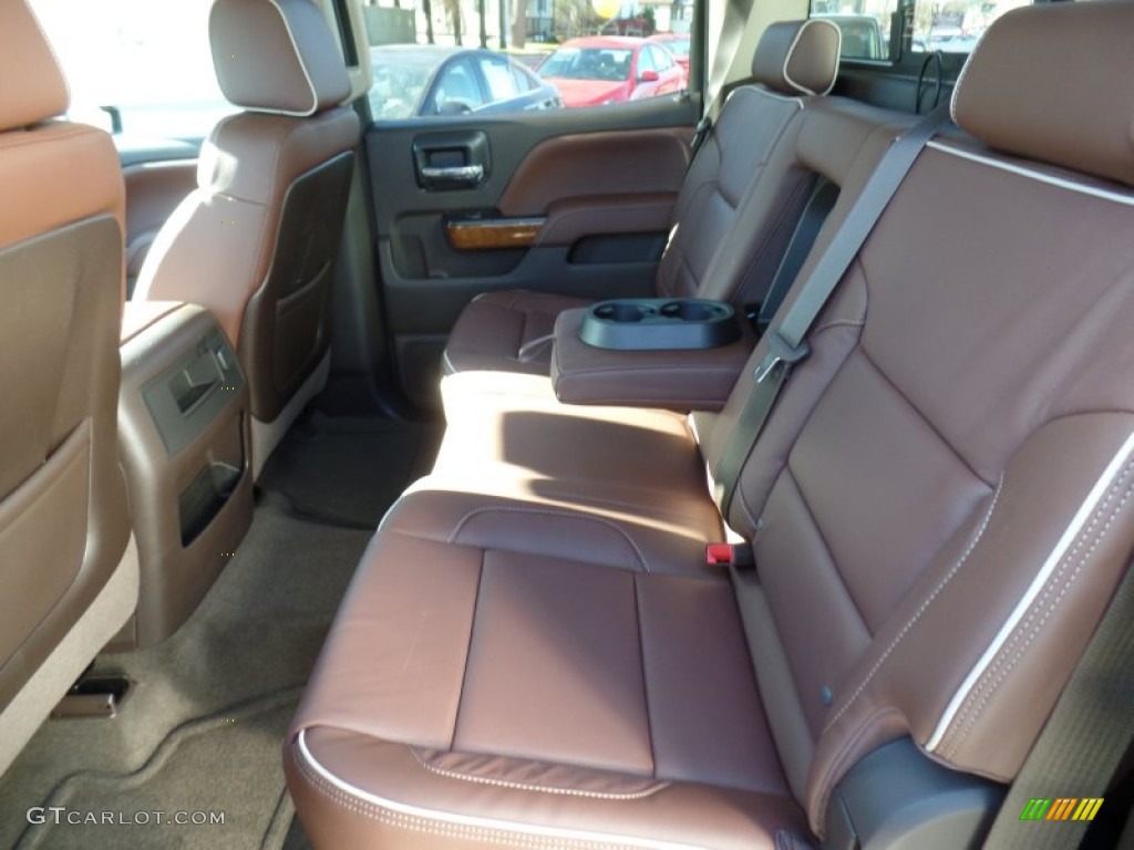 2015 Chevrolet Silverado 3500HD High Country Crew Cab Dual Rear Wheel 4x4 Rear Seat Photo #99178171