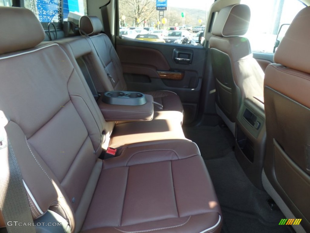2015 Chevrolet Silverado 3500HD High Country Crew Cab Dual Rear Wheel 4x4 Rear Seat Photo #99178363