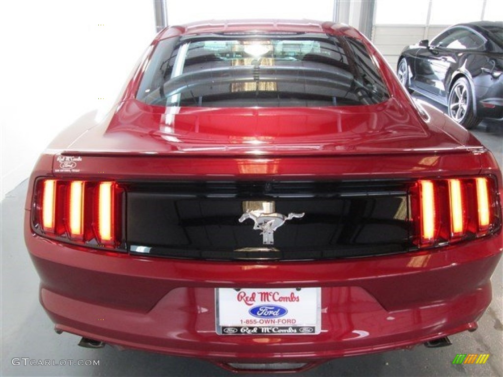 2015 Mustang V6 Coupe - Ruby Red Metallic / Ebony photo #5