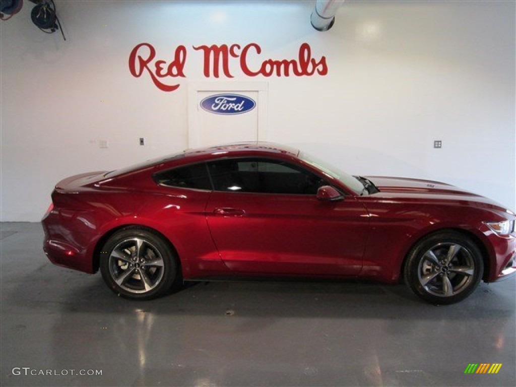 2015 Mustang V6 Coupe - Ruby Red Metallic / Ebony photo #7