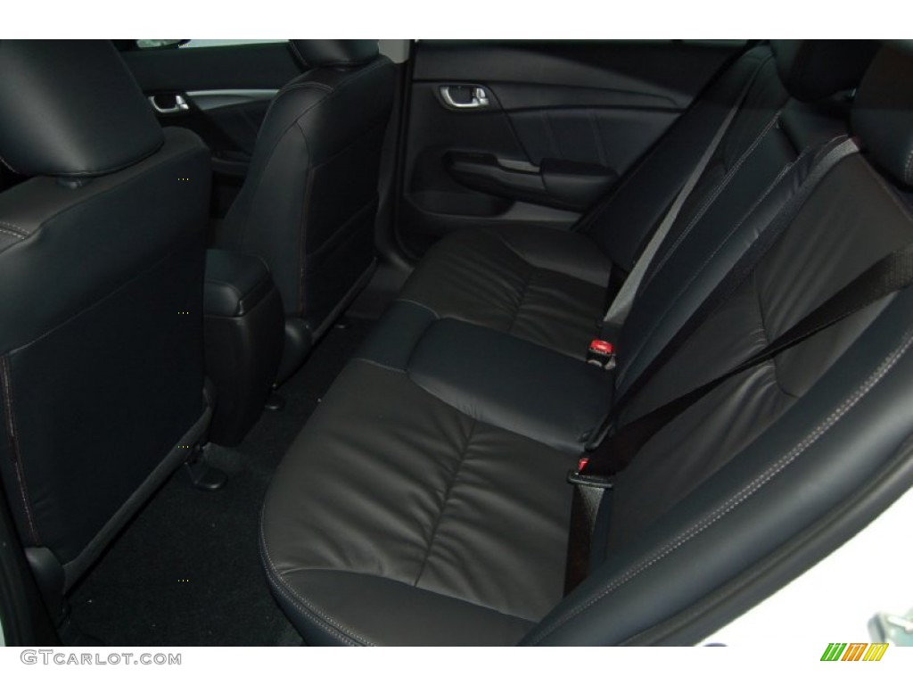 2015 Civic EX-L Sedan - Alabaster Silver Metallic / Black photo #27