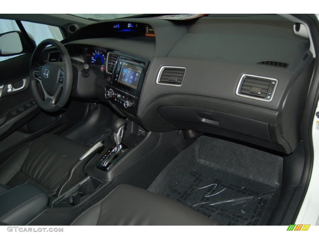 2015 Honda Civic EX-L Sedan Black Dashboard Photo #99179287