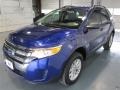 2014 Deep Impact Blue Ford Edge SE  photo #3