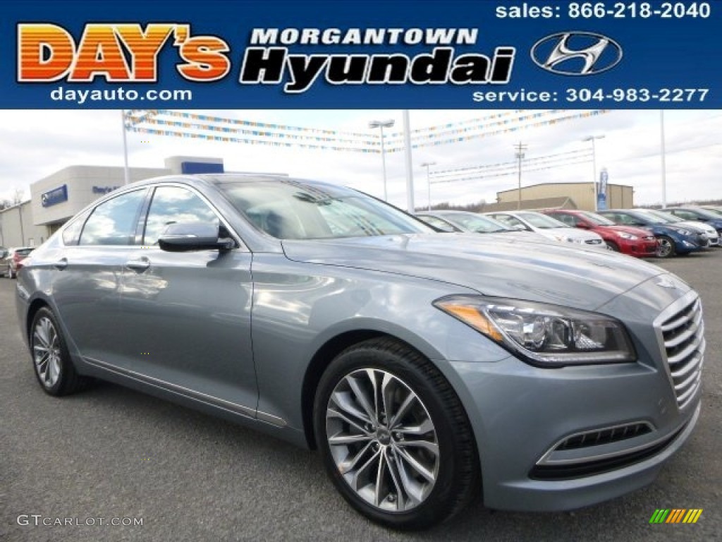 2015 Genesis 3.8 Sedan - Empire State Gray / Ivory photo #1