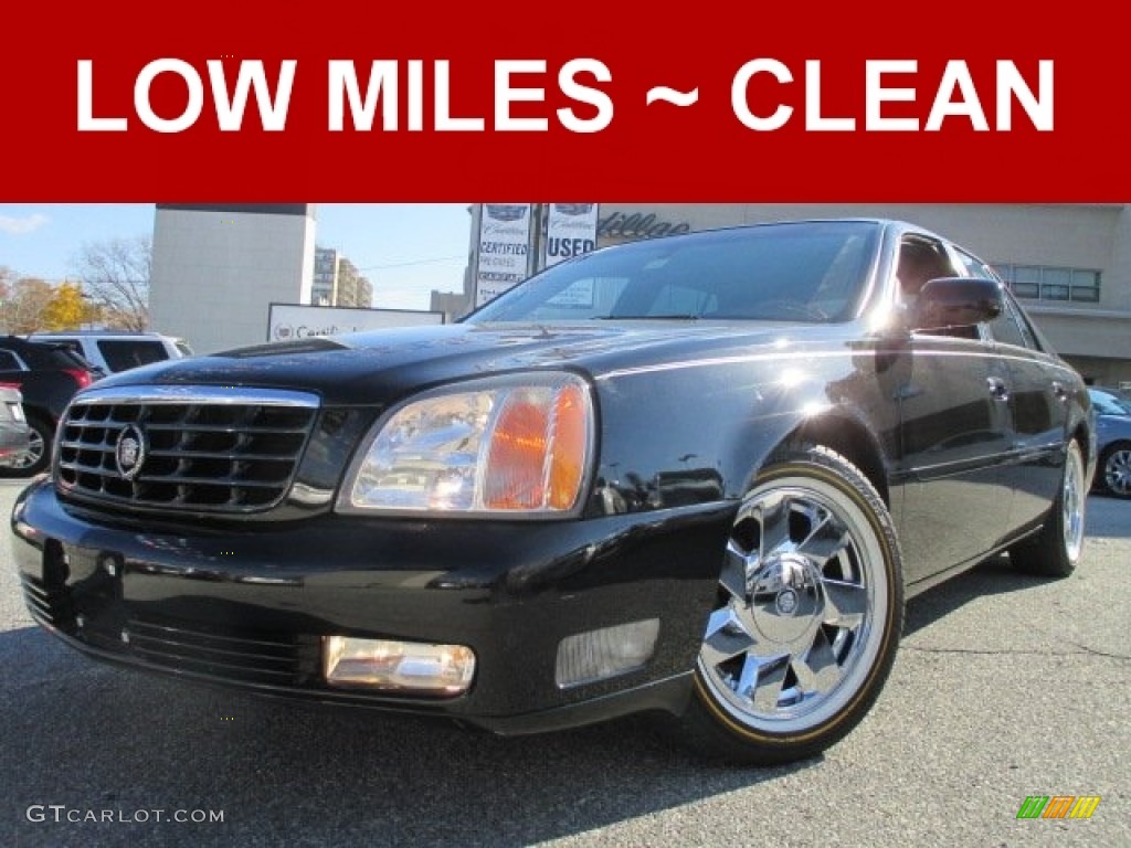 2001 DeVille DTS Sedan - Sable Black / Black photo #1
