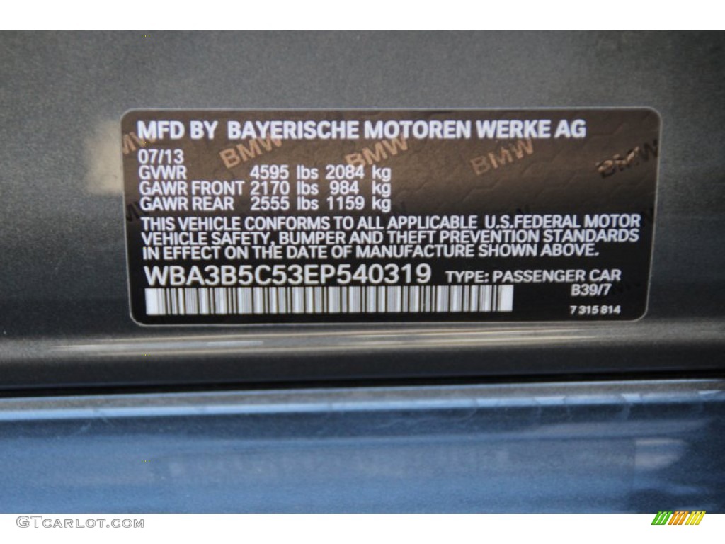 2014 3 Series 328i xDrive Sedan - Mineral Grey Metallic / Black photo #34