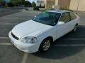 2000 Taffeta White Honda Civic EX Coupe  photo #8