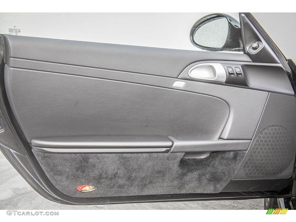 2010 Porsche Boxster Standard Boxster Model Black Door Panel Photo #99188098