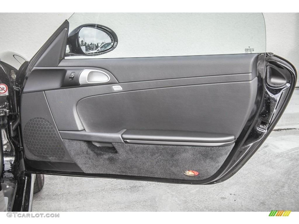 2010 Porsche Boxster Standard Boxster Model Black Door Panel Photo #99188257