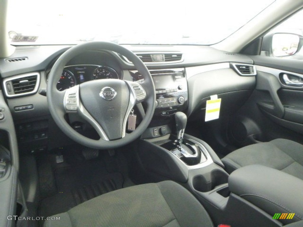 Charcoal Interior 2015 Nissan Rogue S AWD Photo #99189064
