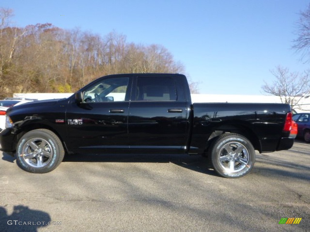 Black 2015 Ram 1500 Express Crew Cab 4x4 Exterior Photo #99192394