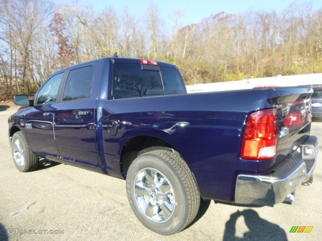 True Blue Pearl 2015 Ram 1500 Big Horn Crew Cab 4x4 Exterior Photo #99192674