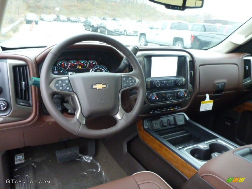 High Country Saddle Interior 2015 Chevrolet Silverado 1500 High Country Crew Cab 4x4 Photo #99193687