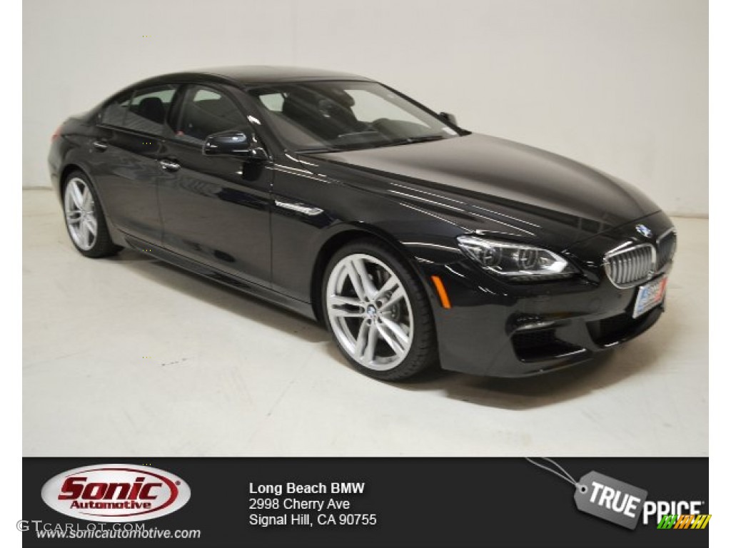 2015 6 Series 650i Gran Coupe - Black Sapphire Metallic / Black photo #1