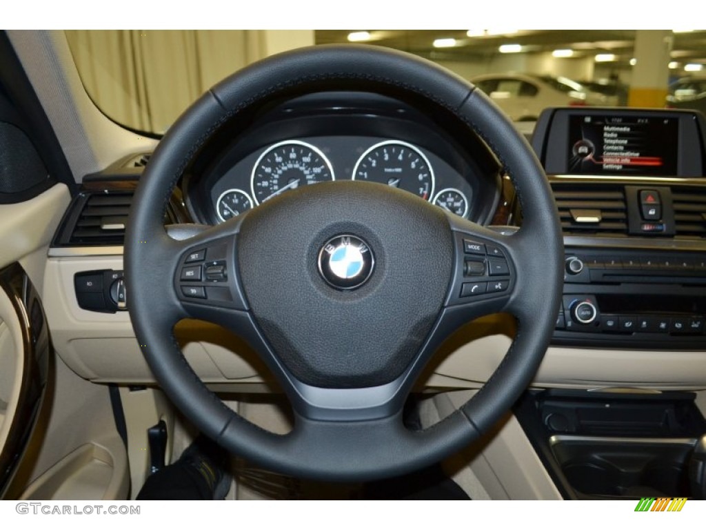 2015 3 Series 320i Sedan - Alpine White / Venetian Beige photo #9