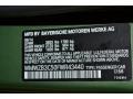 2015 Countryman Cooper Jungle Green Metallic Color Code C15